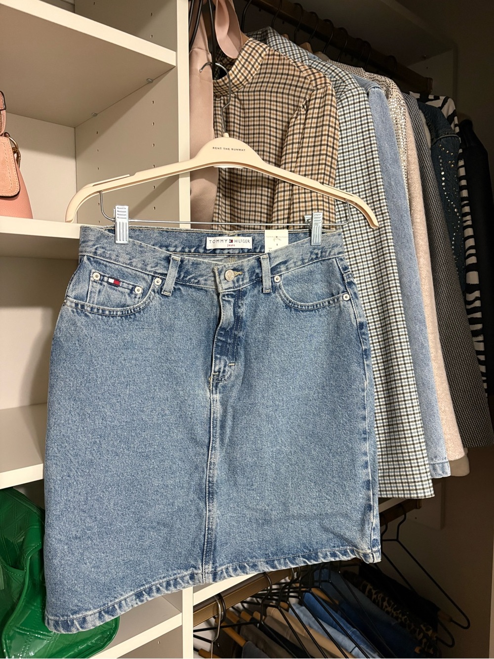 Tommy Hilfiger NWT Classic Light Blue Denim Skirt